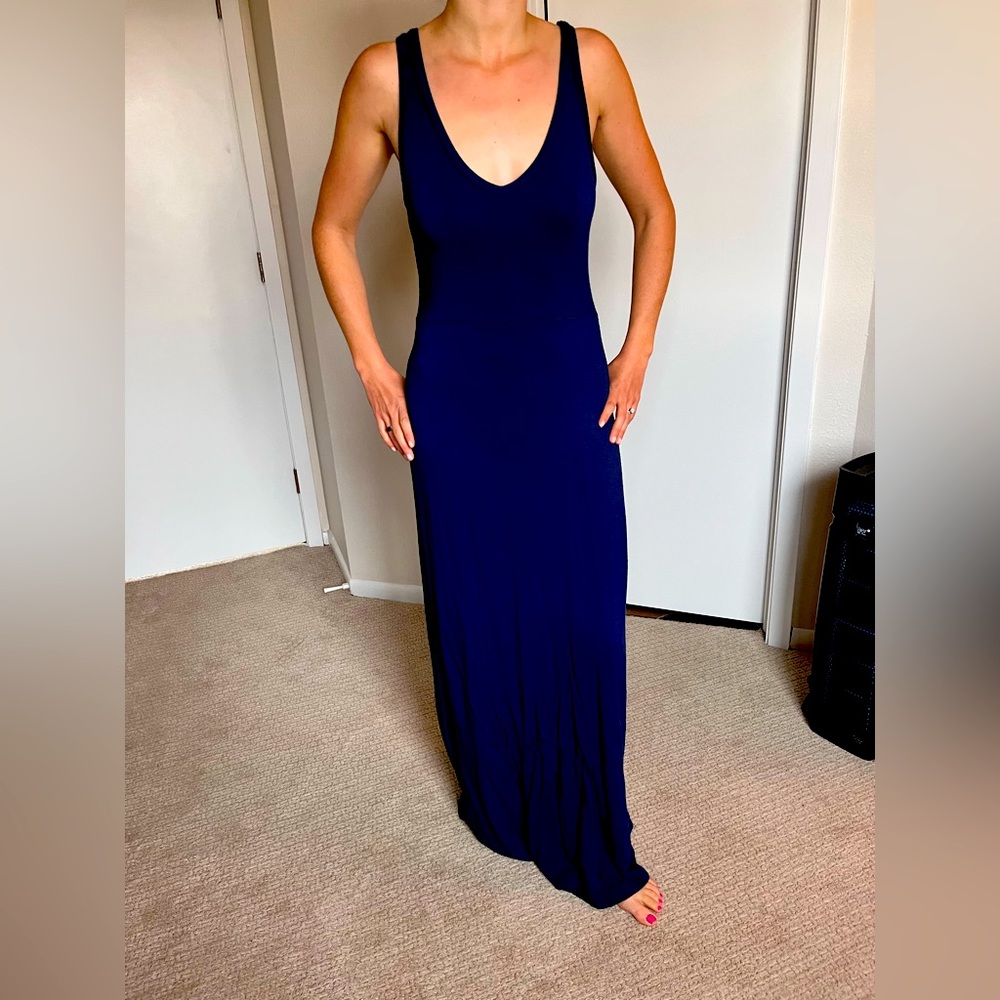 Lou & Grey Navy Blue Maxi Dress